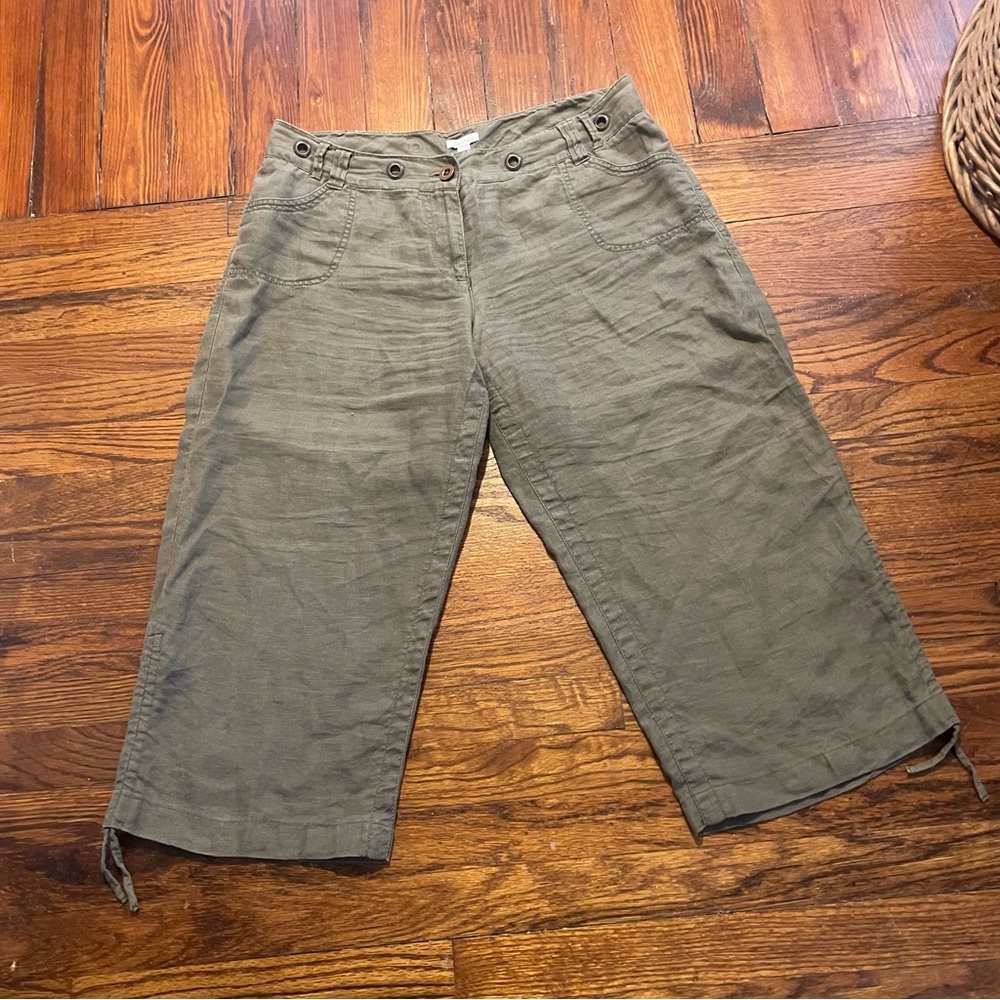 Relativity Olive Buttoned Pants - Picture 7 of 8